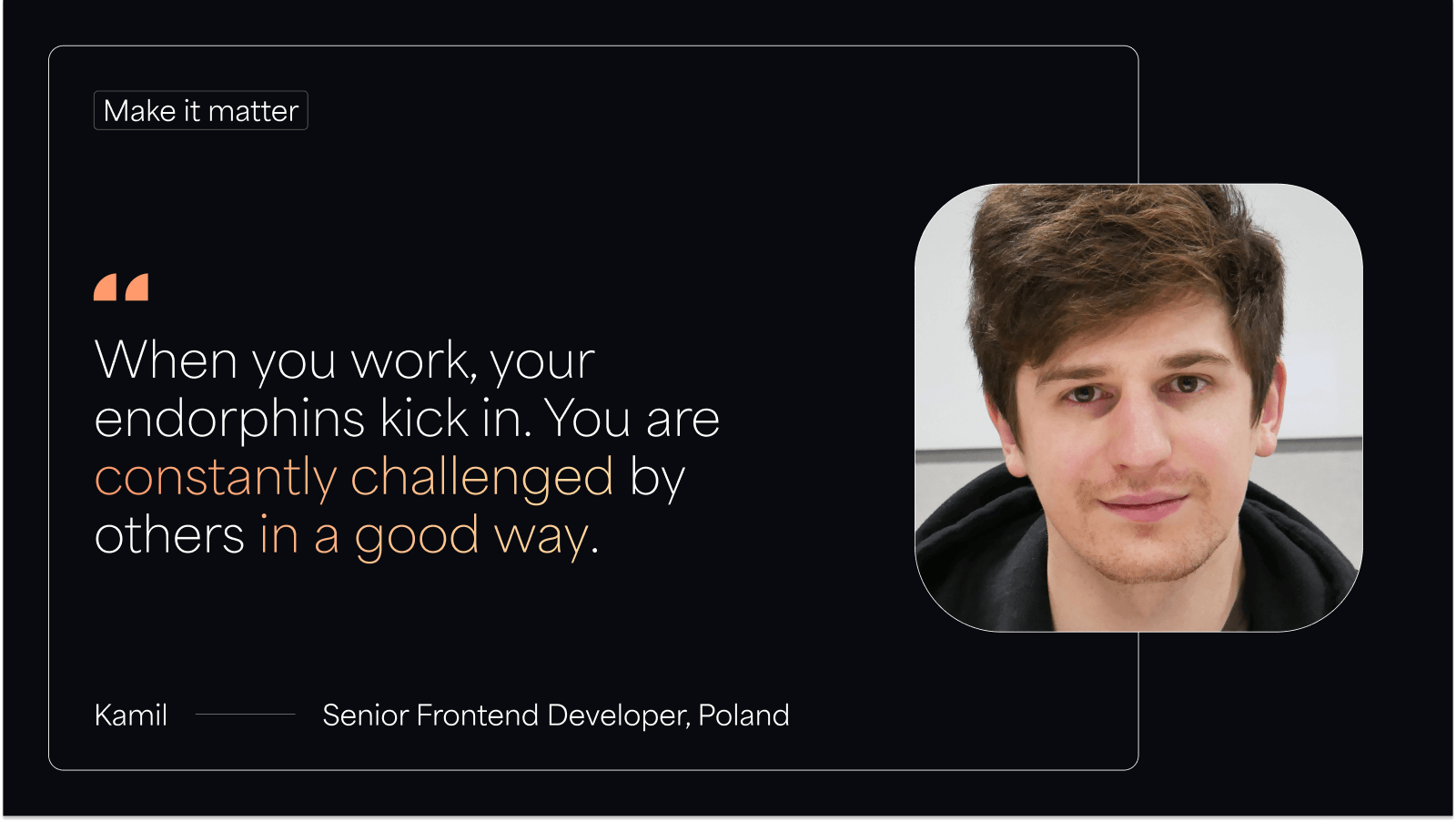 Meet Senior Frontend Developer Kamil Galek | Appfire